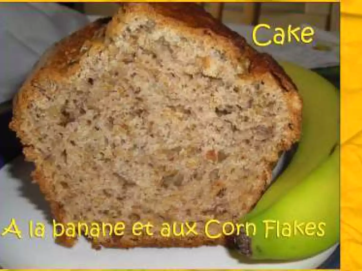Cake à la banane et aux Corn Flakes
