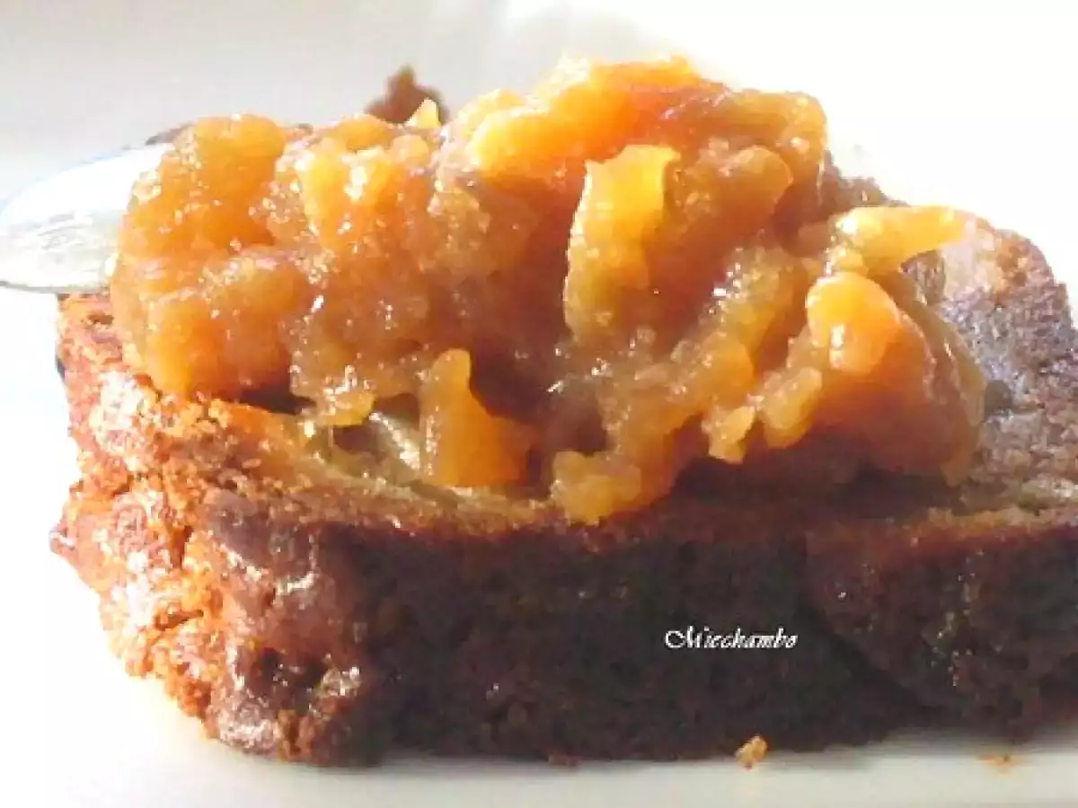 Cake A La Châtaigne, Compote De Pommes Au Gingembre Et Cannelle. - photo 4