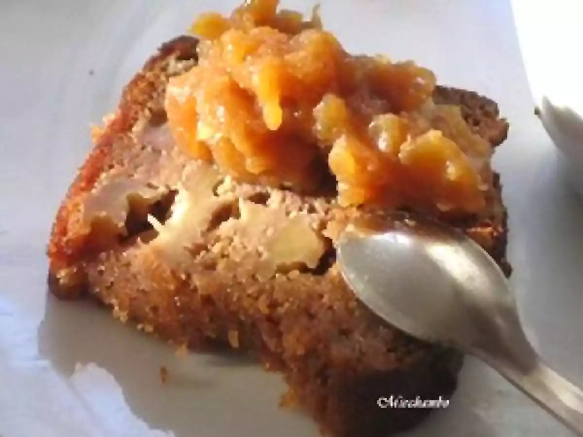 Cake A La Châtaigne Et Aux Pommes, Compote De Pommes Au Gingembre Et Cannelle. - photo 5