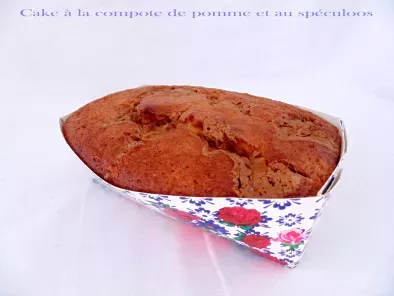 Cake à la compote de pomme et au spéculoos (sans oeuf)