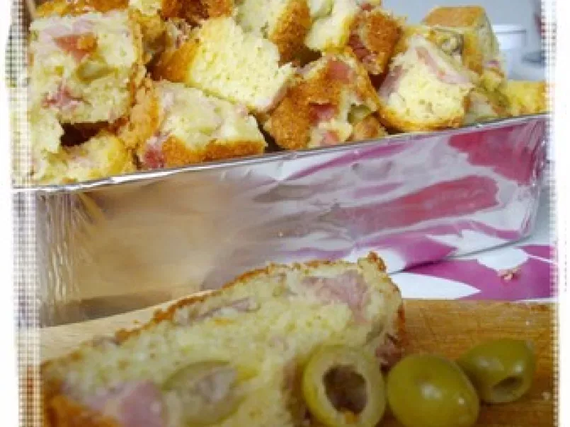 Cake apéro aux olives et au jambon - photo 3