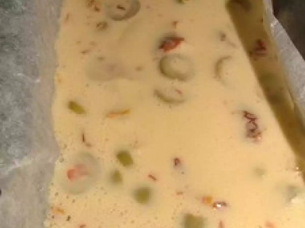 Cake artichaut, olive, tomates séchées - photo 3