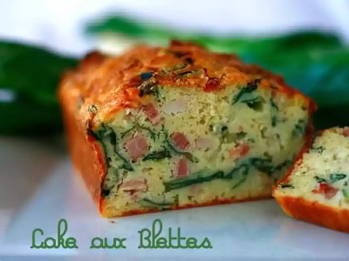 Cake au Blettes et aux lardons sans gluten
