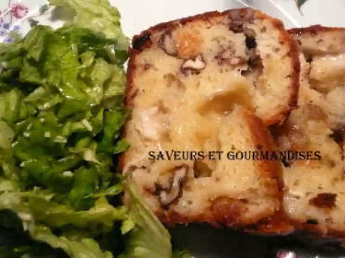 CAKE au CHEVRE, aux NOIX et aux RAISINS. - photo 3