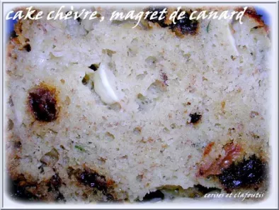 CAKE AU CHEVRE, RAISINS ET MAGRET DE CANARD SECHE, photo 2