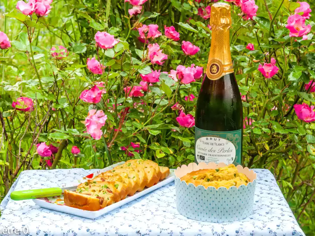 Cake au chorizo et petits pois