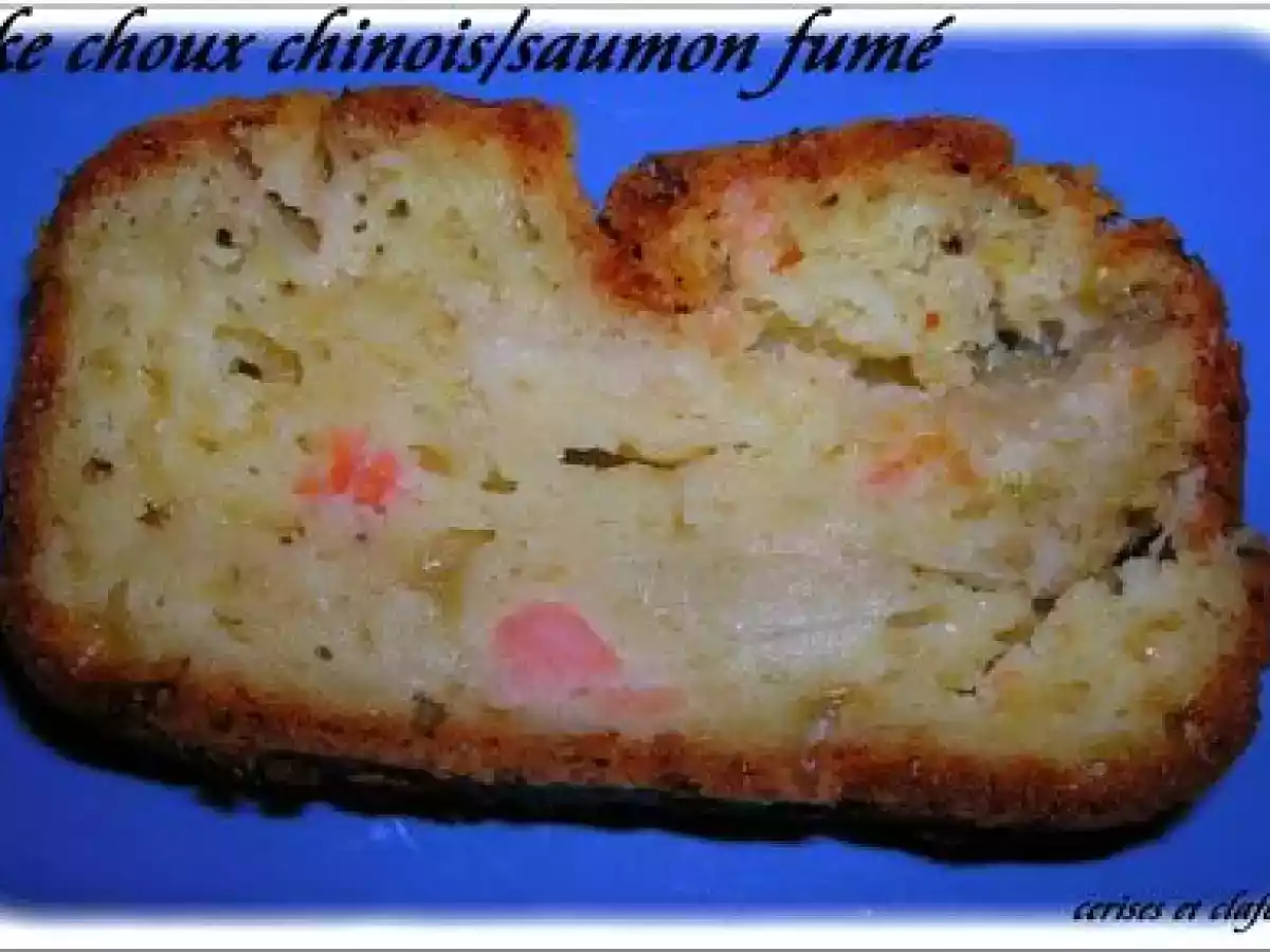 CAKE AU CHOU CHINOIS ET SAUMON FUME - photo 2