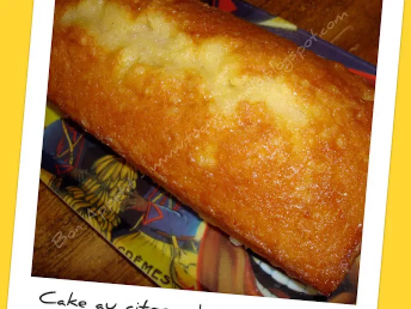 Cake au citron des Frères Roux., photo 1