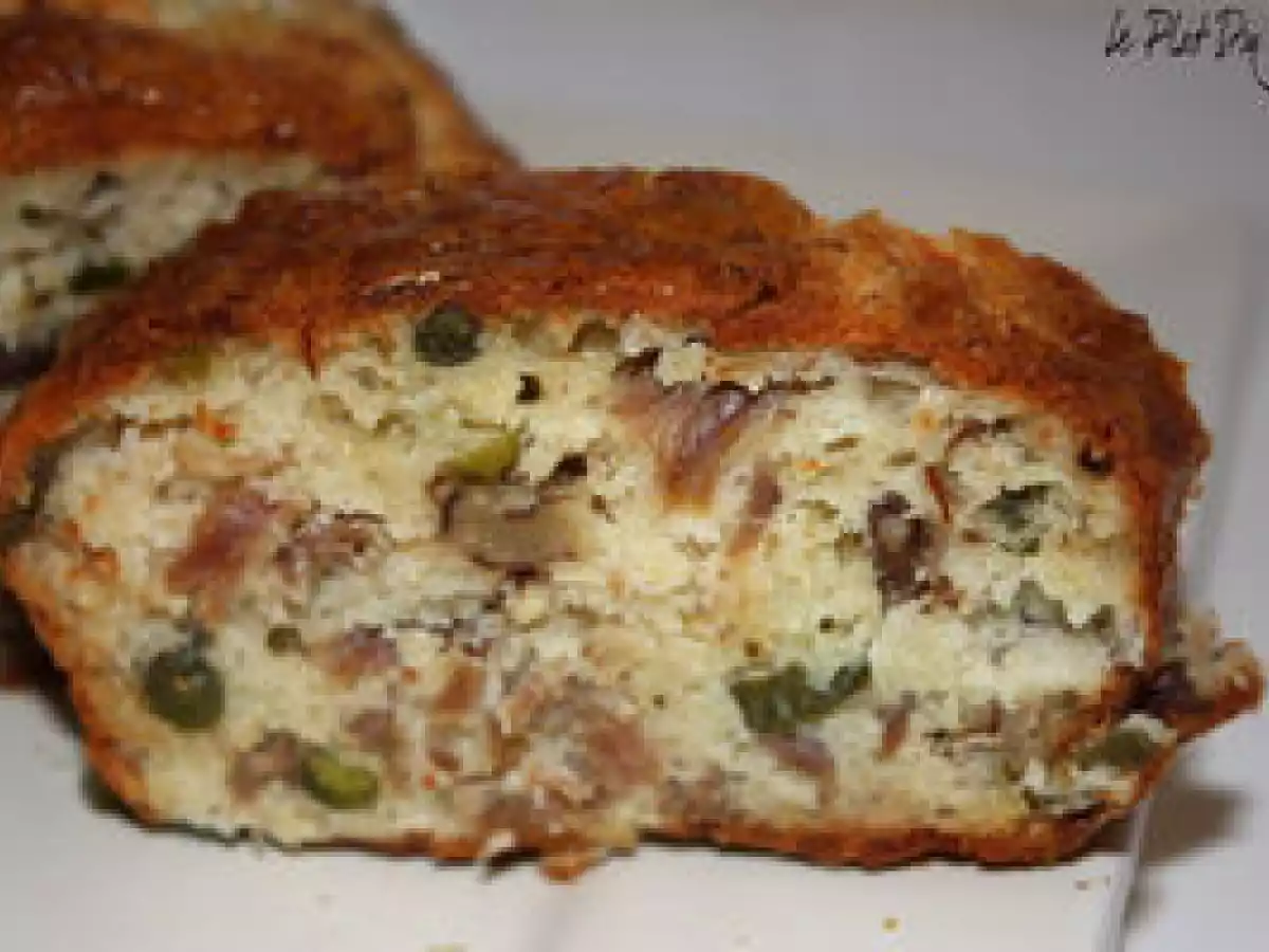 Cake au confit de canard, noix et pistaches - photo 2