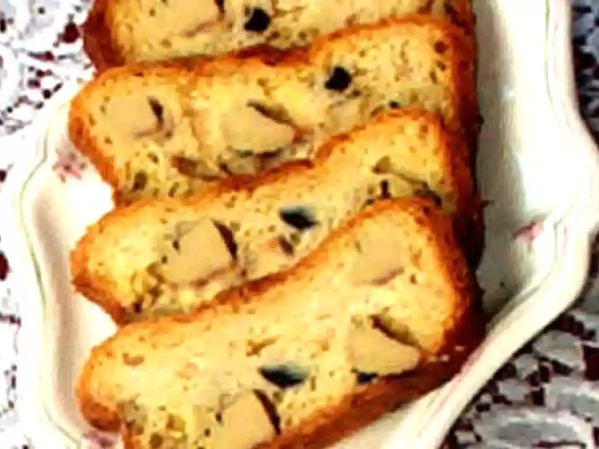 Cake au foie gras truffé.