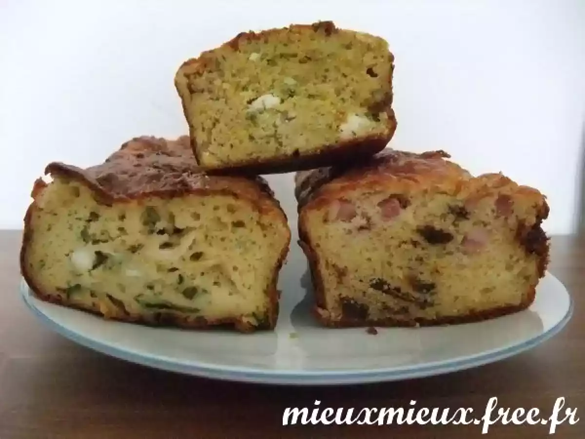 Cake au fromage de chèvre et à la courgette