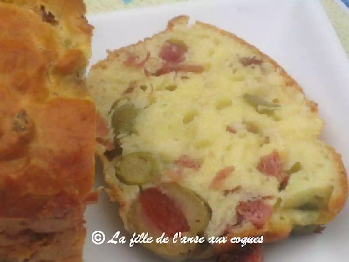 CAKE AU JAMBON ET AUX OLIVES FARCIES - photo 4