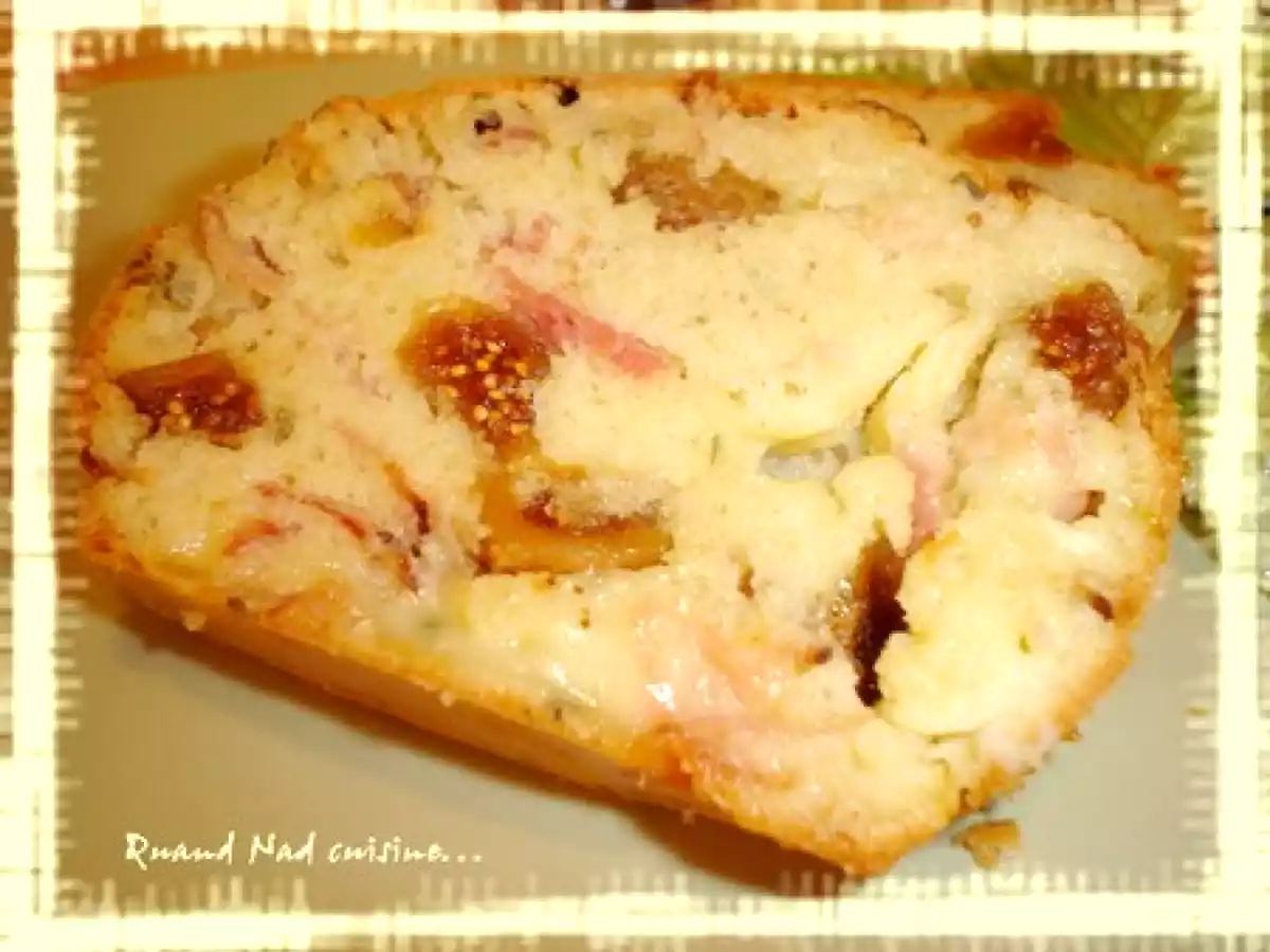 Cake au jambon fumé, aux figues et au saint-marcellin - photo 2