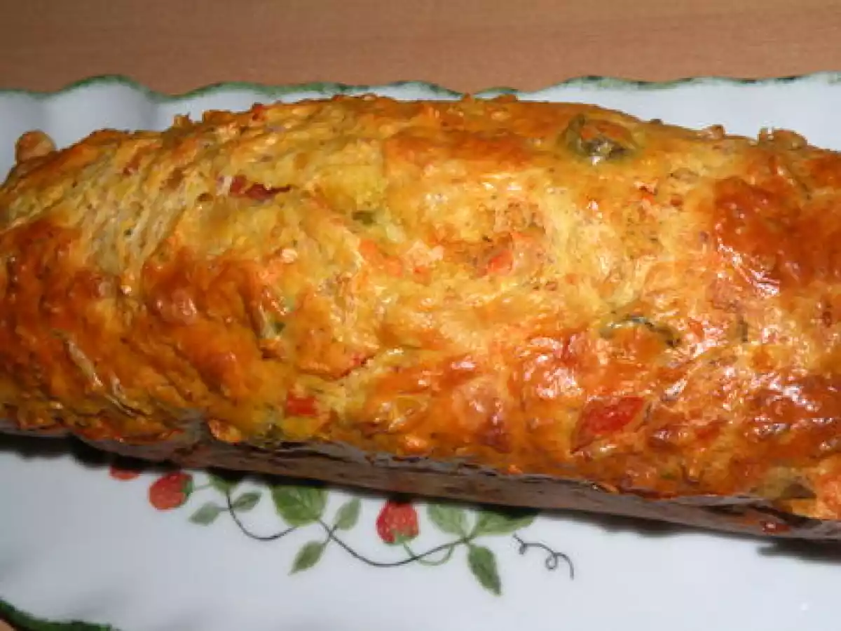 Cake au jambon, légumes et olives - photo 2