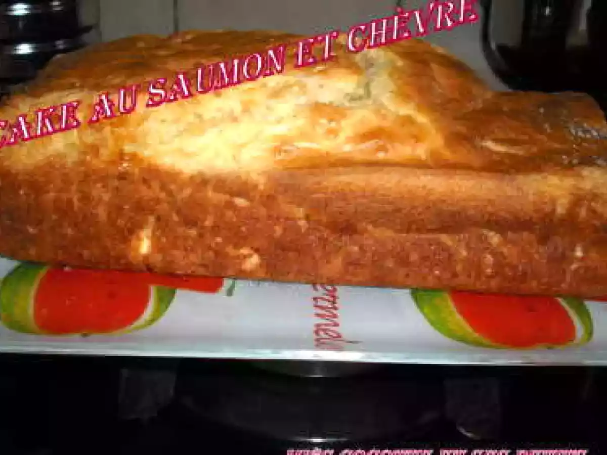 Cake au saumon et au fromage de chevre