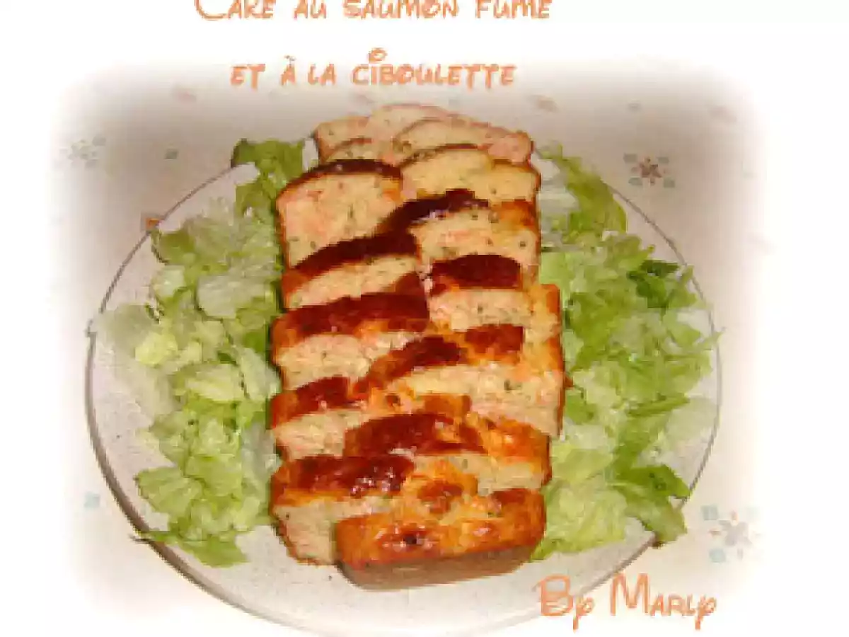 Cake au saumon fumé et à la ciboulette