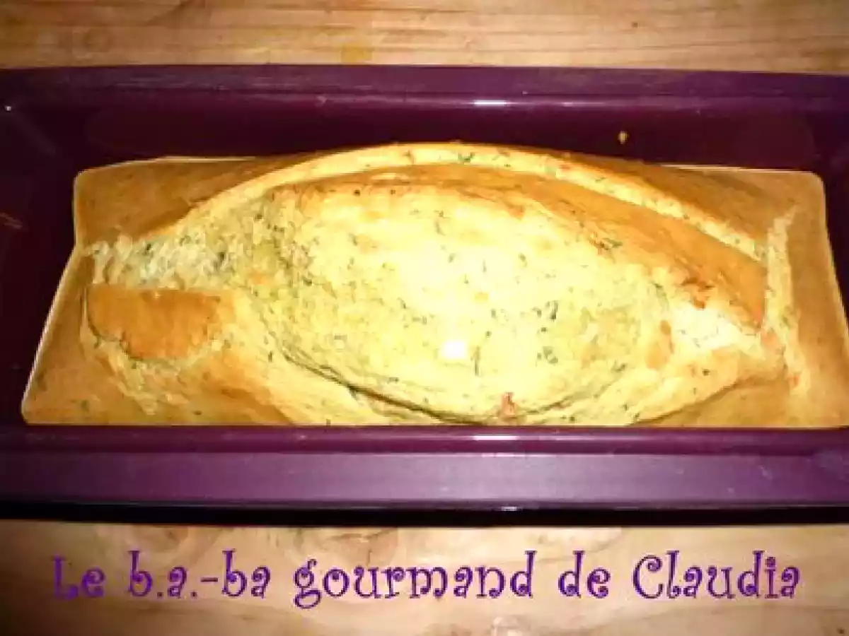 Cake au saumon fumé et citron confit...