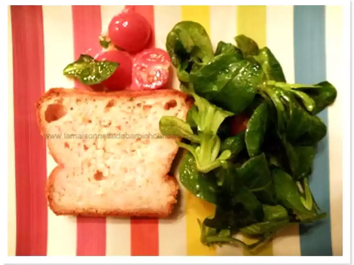 Cake au Tarama, crabe et menthe fraîche
