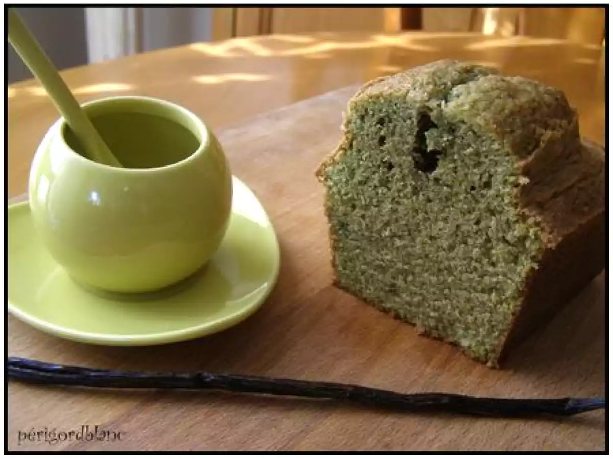 **** Cake au the vert matcha et vanille ****