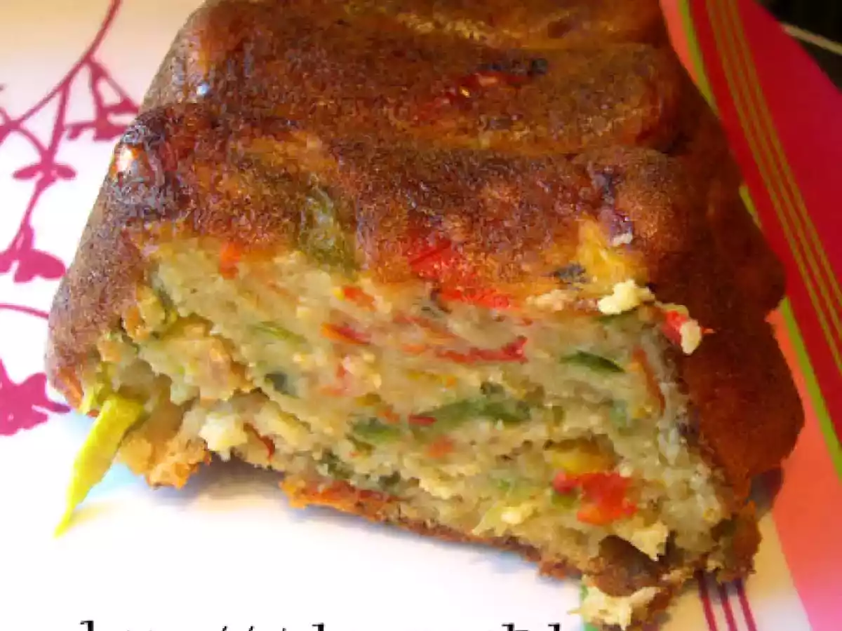 Cake au thon et aux poivrons