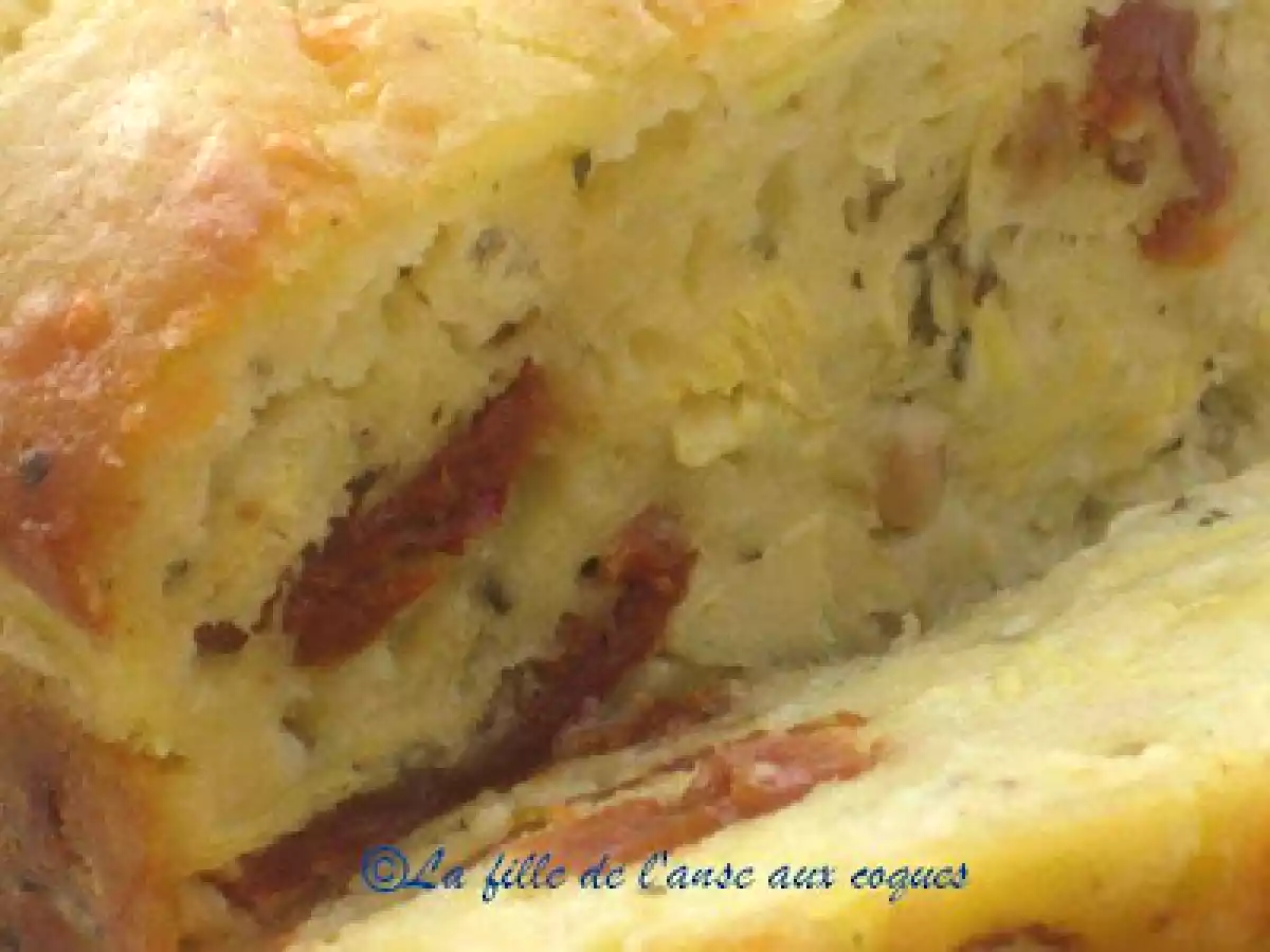 CAKE AUX ARTICHAUTS ET AUX TOMATES SÉCHÉES - photo 3