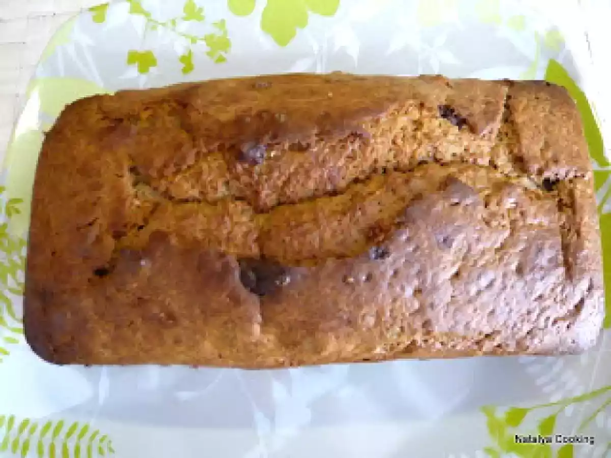 Cake aux bananes et aux pépites de chocolat /Banana Cake with chocolate chips - photo 2