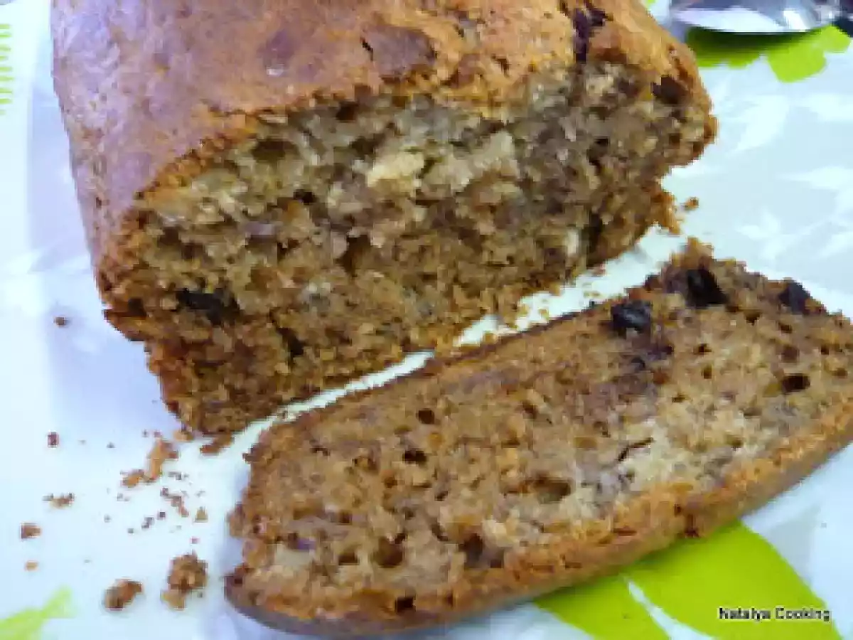 Cake aux bananes et aux pépites de chocolat /Banana Cake with chocolate chips - photo 3