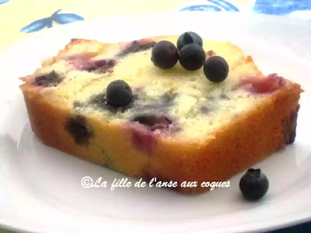 CAKE AUX BLEUETS ET CITRON - photo 2