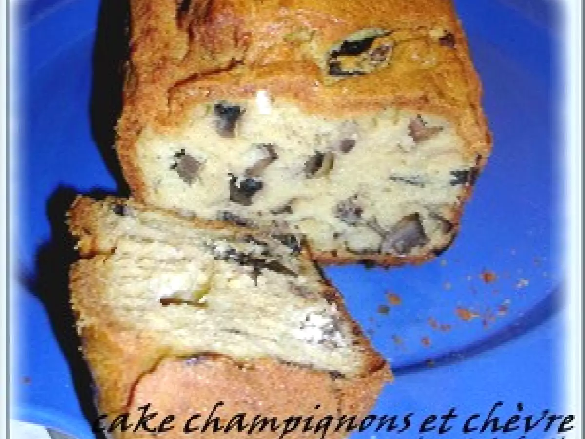 CAKE AUX CHAMPIGNONS ET FROMAGE DE CHEVRE - photo 3
