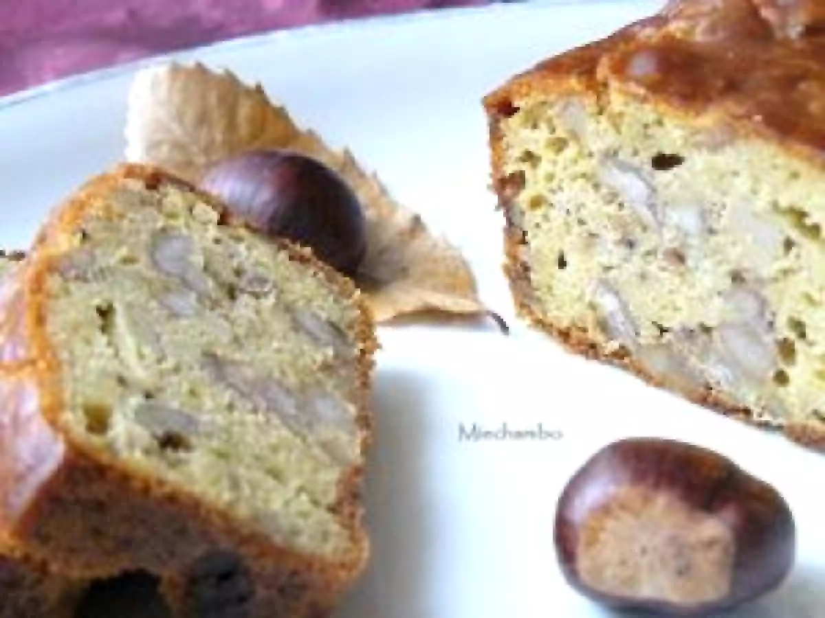 Cake aux châtaignes et au foie gras