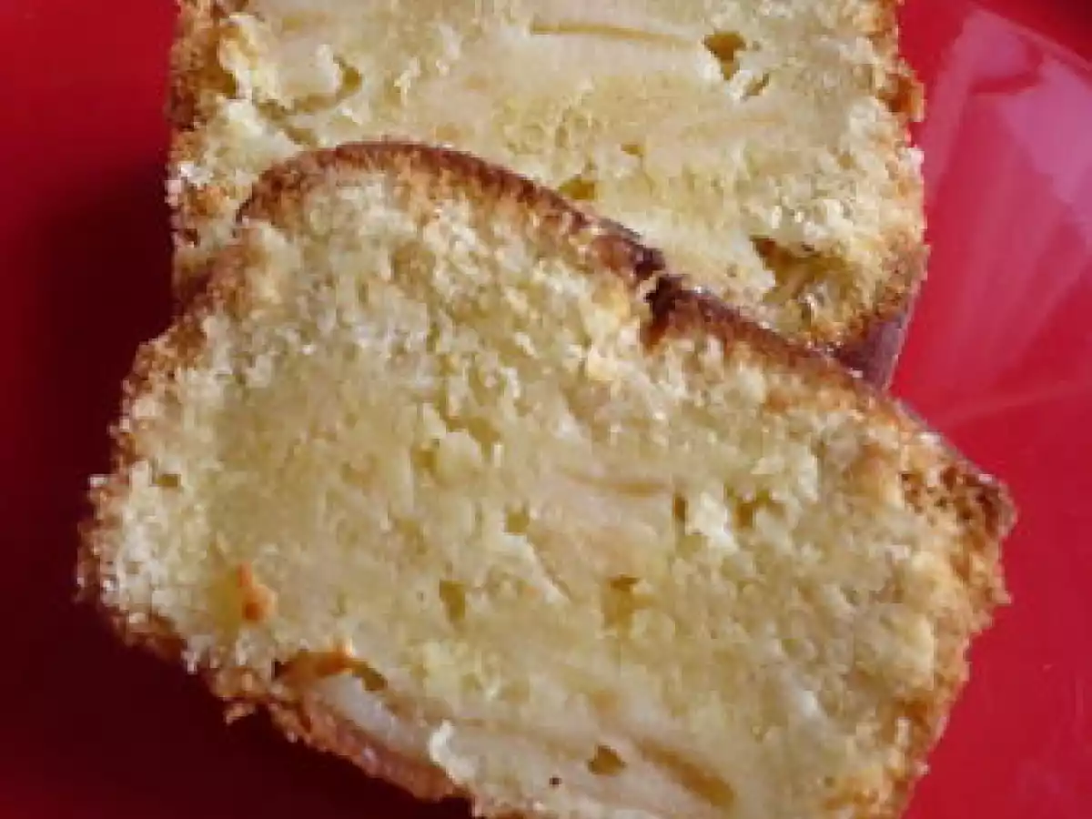 Cake aux citrons, aux pommes et à l'huile d'olive