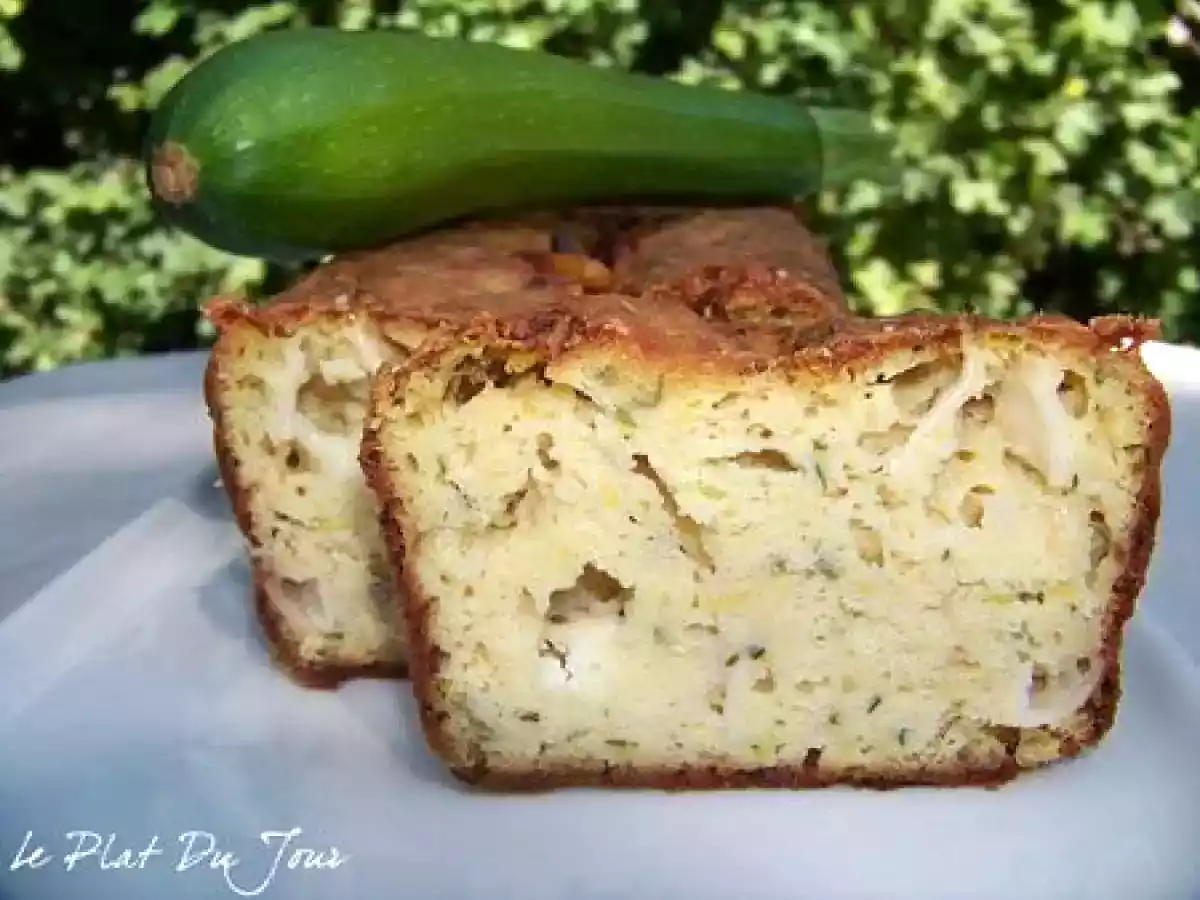 Cake aux courgettes, chèvre et menthe - photo 2