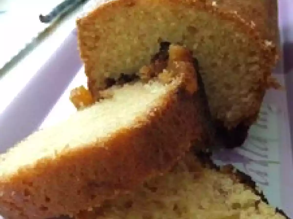 Cake aux écorces d'oranges confites