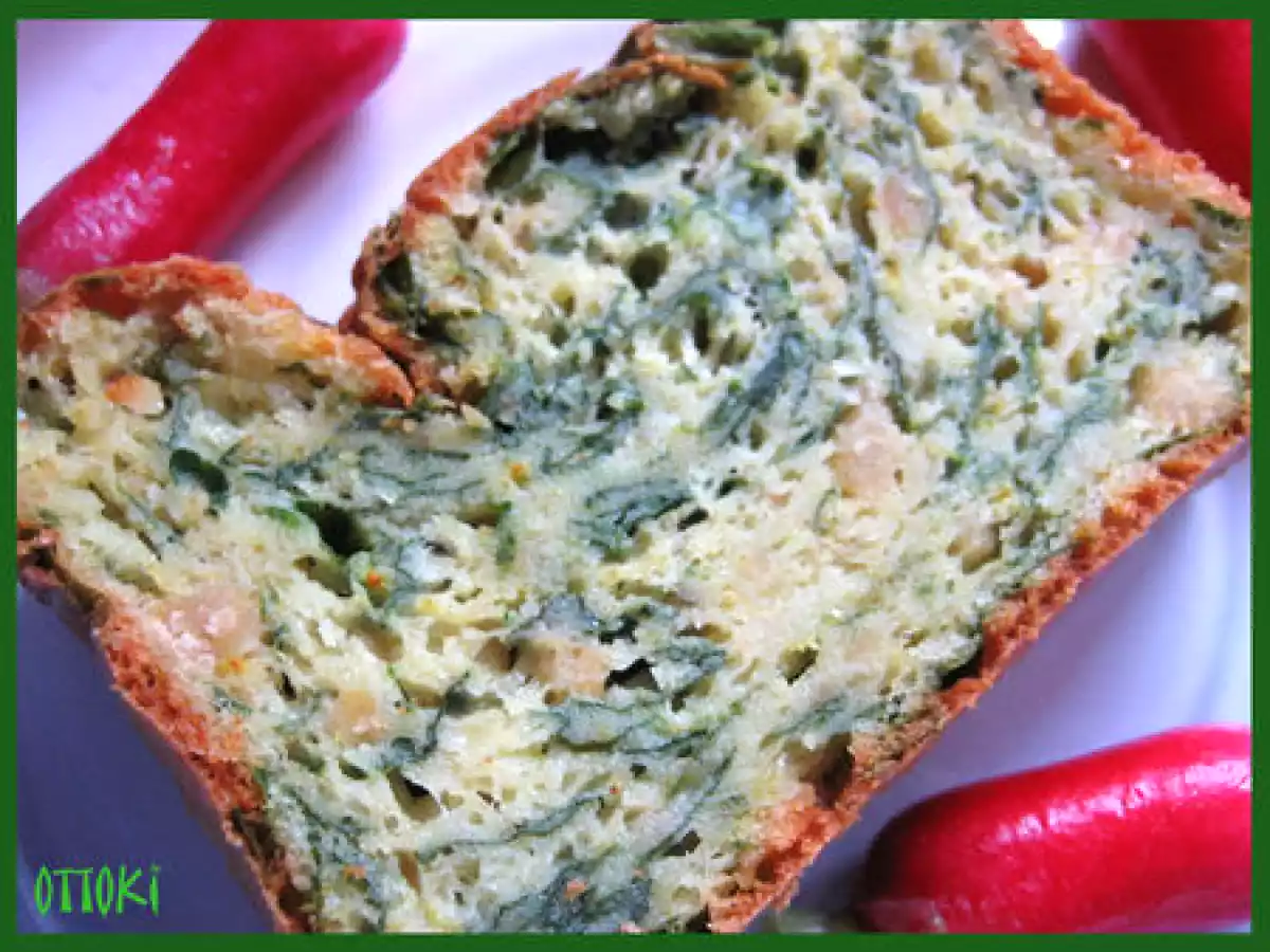 Cake aux épinards et pois chiches