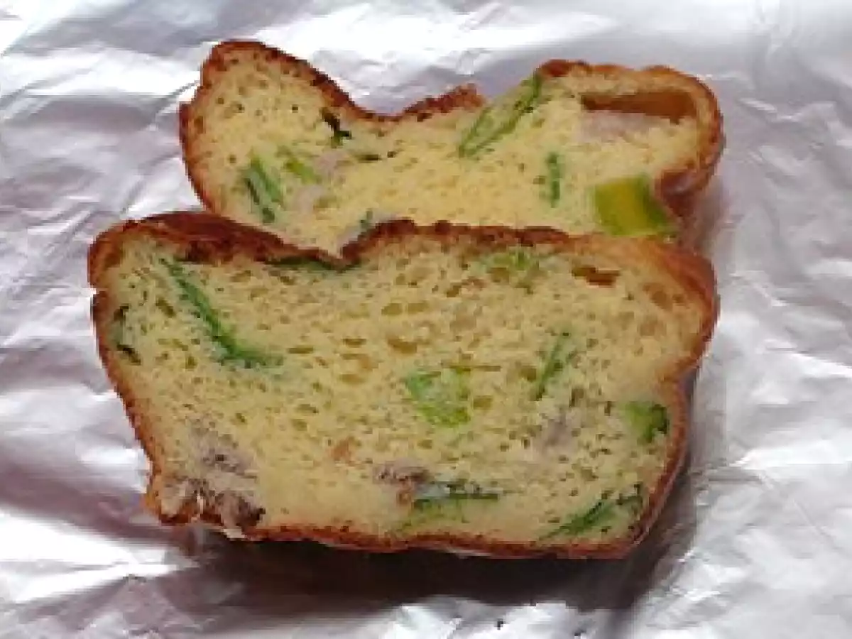 Cake aux harengs et aux poireaux