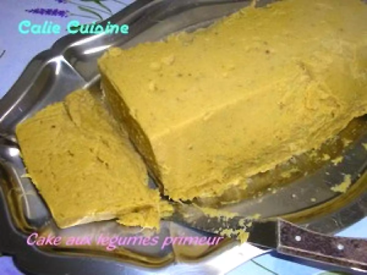 Cake aux légumes primeur tout vapeur-minceur