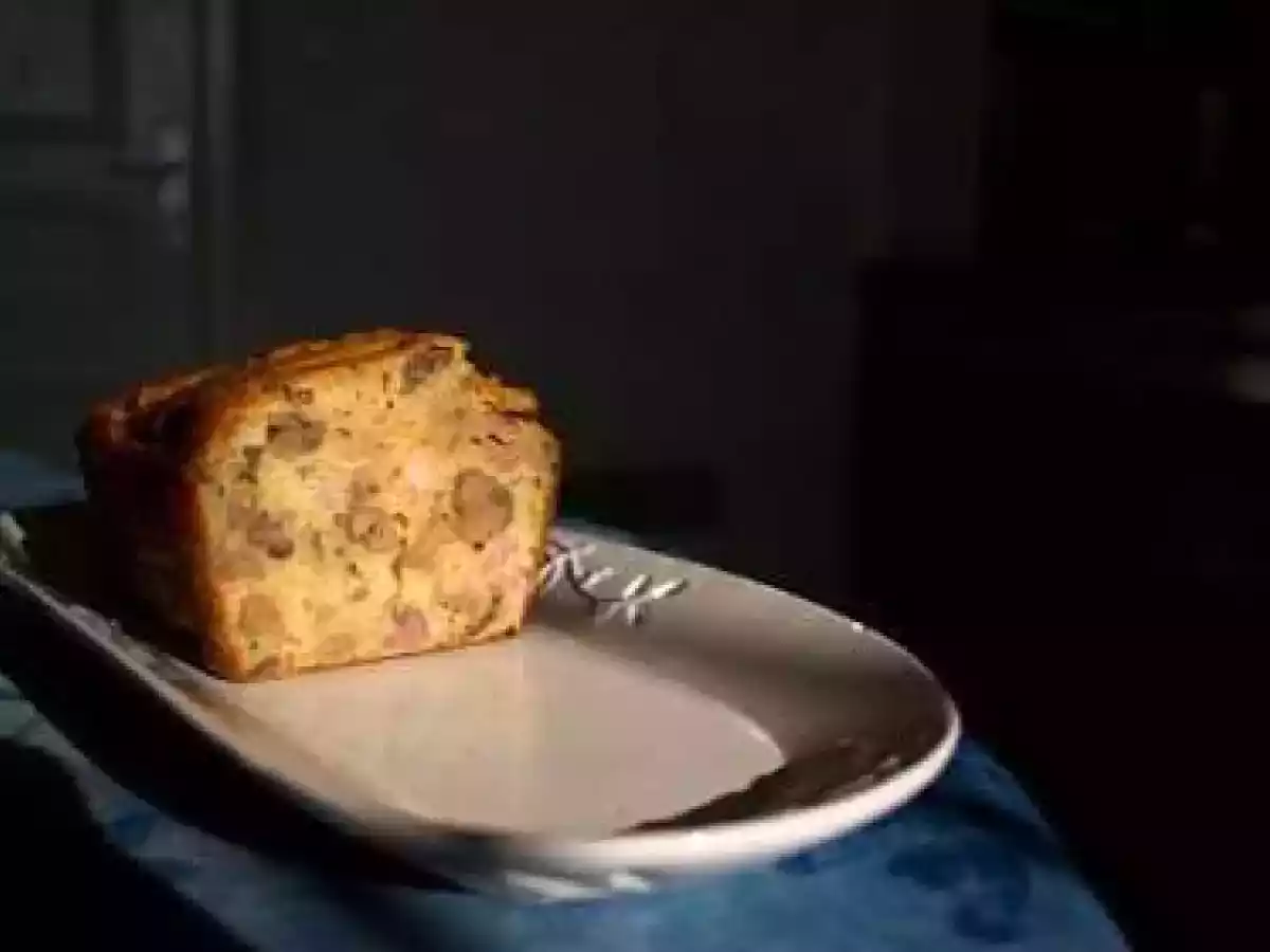 Cake aux marrons et lardons