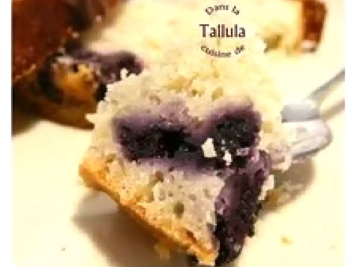 ..Cake aux myrtilles et chocolat blanc.. - photo 2