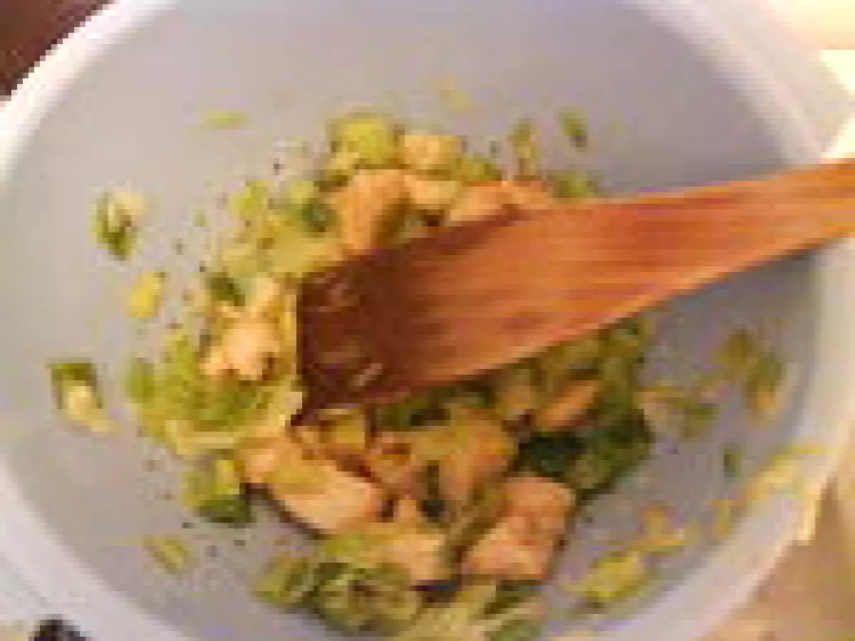 Cake aux noix de Saint-Jacques et aux poireaux