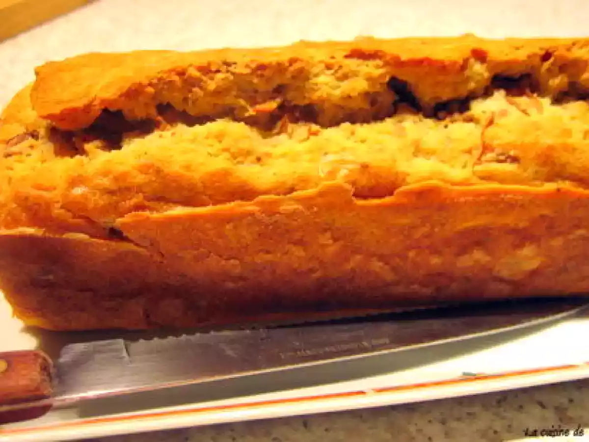 Cake aux noix et aux champignons de Paris de Sophie - photo 3