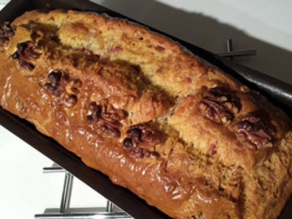 Cake aux noix et lardons thermomix