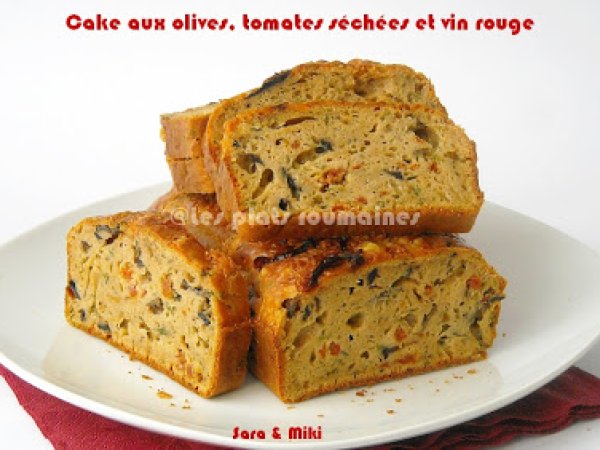 Cake Aux Olives Tomates Sechees Et Vin Rouge Recette Ptitchef
