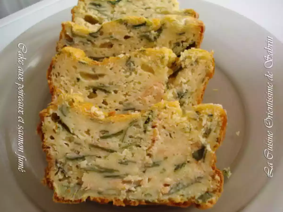 Cake aux poireaux et saumon fumé - photo 2