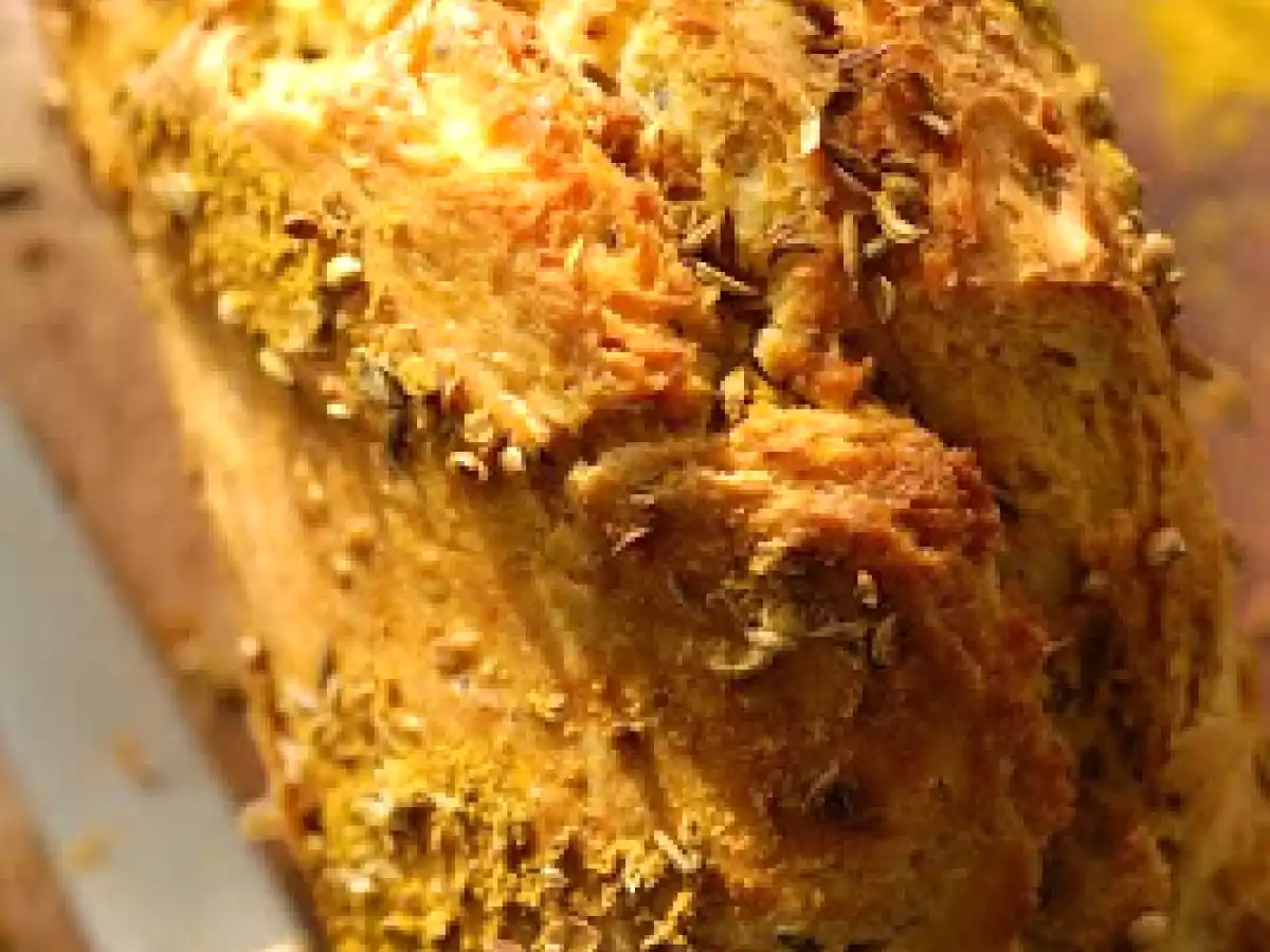 Cake aux pois cassés et aux épices à l'indienne.