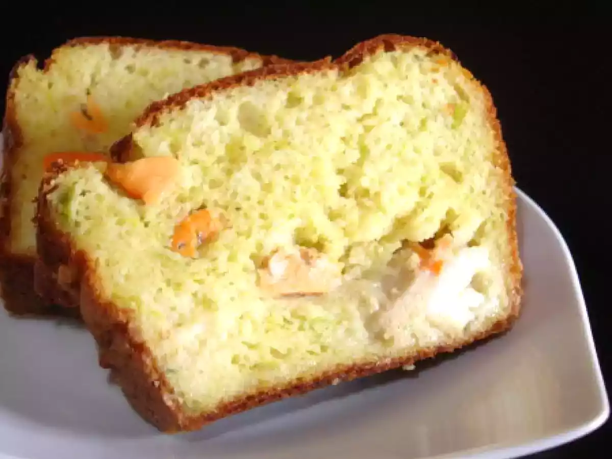 CAKE AUX SAINT-JACQUES, AUX POIREAUX ET AU PARMESAN