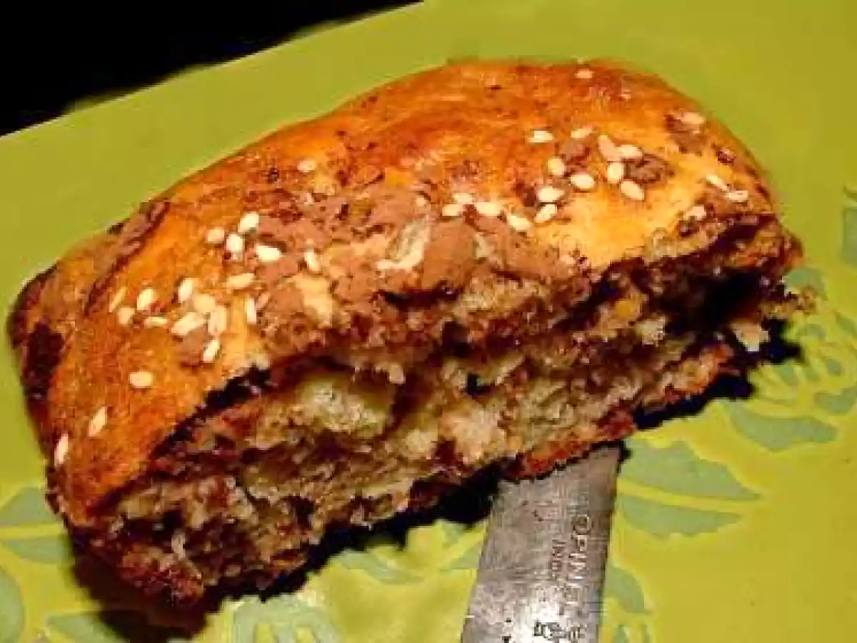 Cake banane-sésame-cacao noir