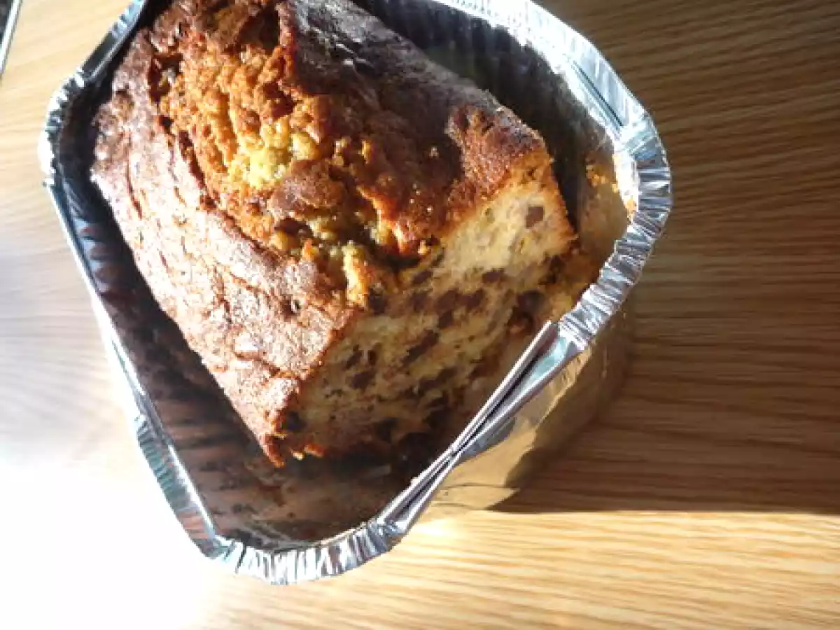 Cake bananes (caramélisées) / pépites de chocolat