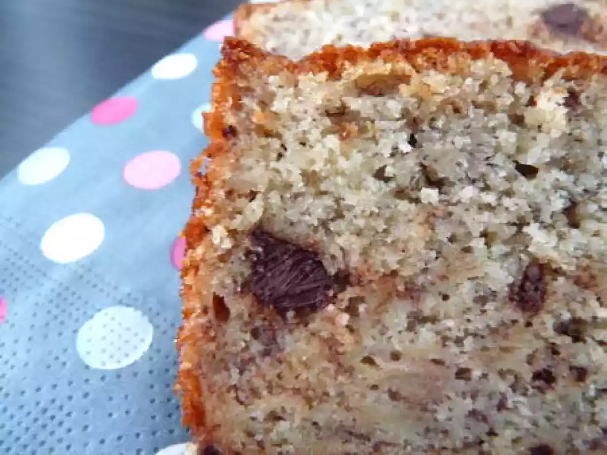 Cake chocolat-pâte d'amande et banane... - photo 2