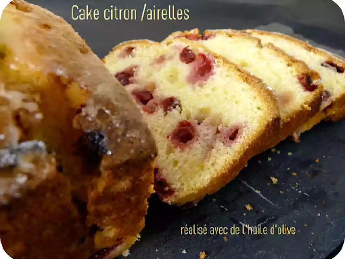 Cake citron airelles réalisé avec de l'huile d'olive - photo 2