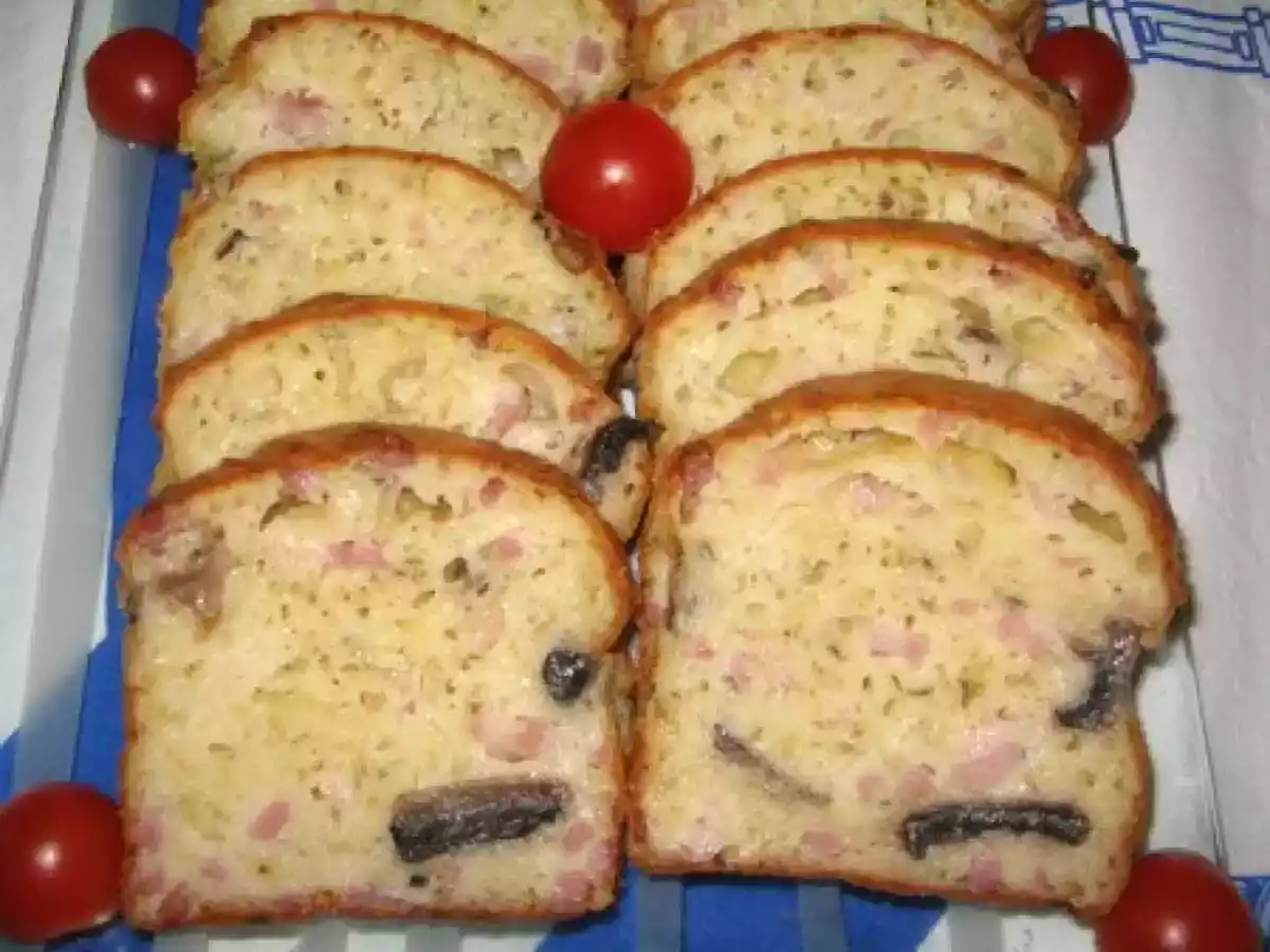 Cake d'automne au champignons et lardons - photo 2